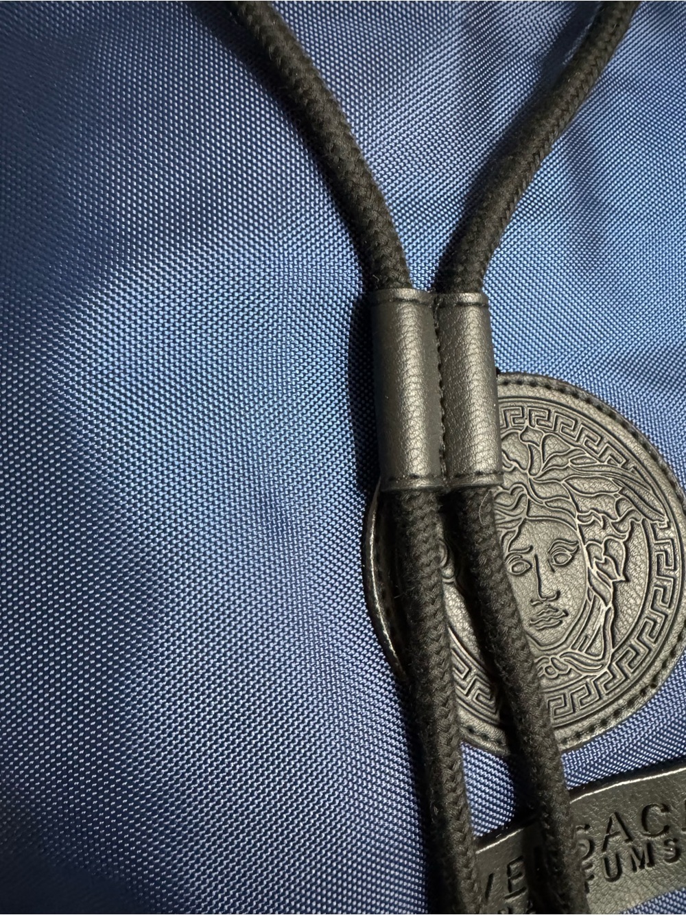 Versace Parfums Collection Blue Drawstring Backpack - Picture 2 of 9